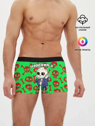 Мужские трусы боксеры / Undertale | Sans