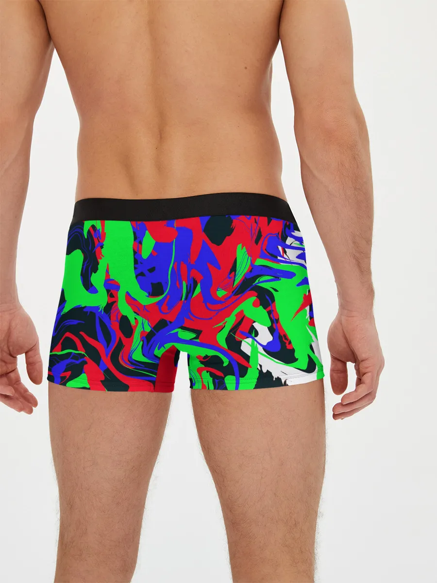 Мужские трусы боксеры / Абстрактные краски