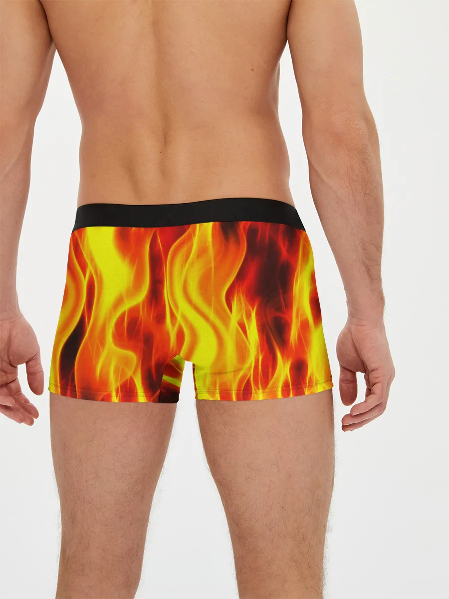 Мужские трусы боксеры / Неон Огонь