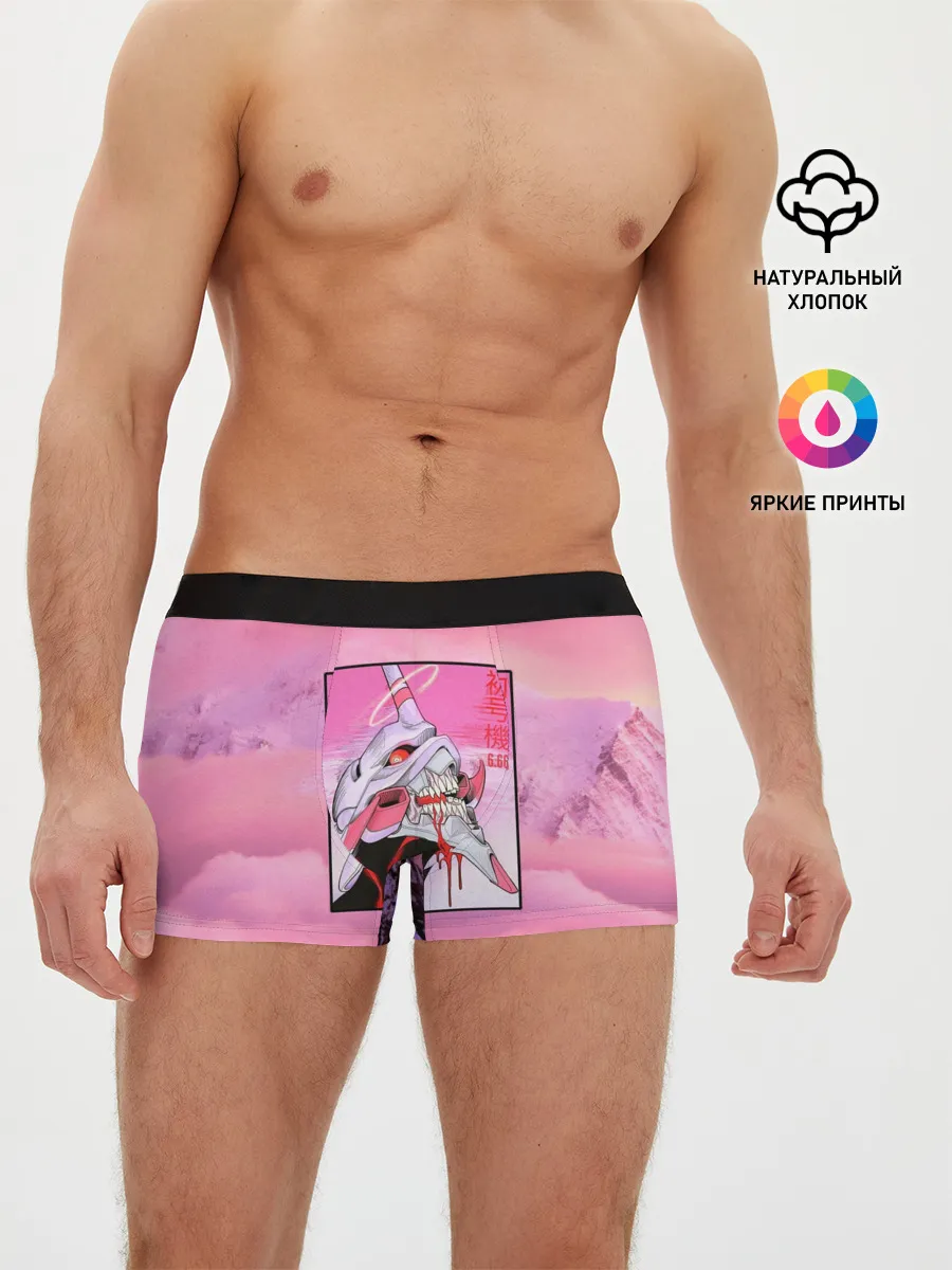 Мужские трусы боксеры / Synthwave EVA Unit 01