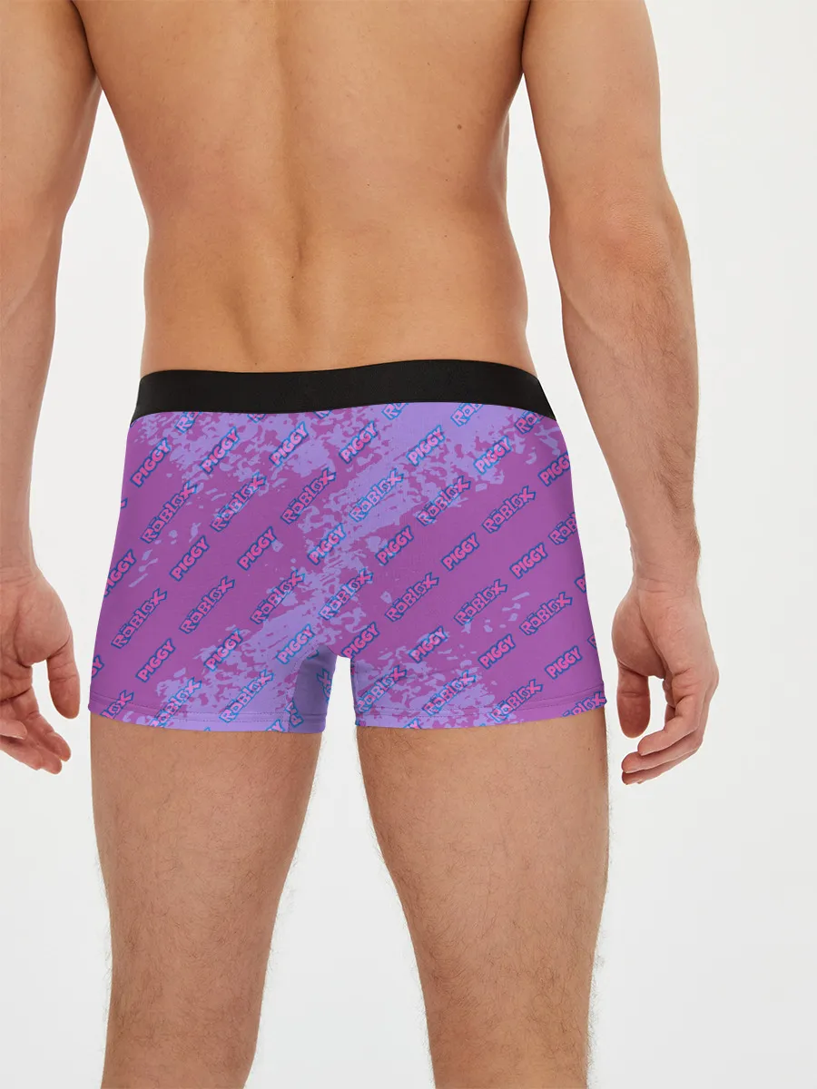 Мужские трусы боксеры / Свинка Пигги из Roblox