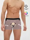 Мужские трусы боксеры / Мопсины мордашки