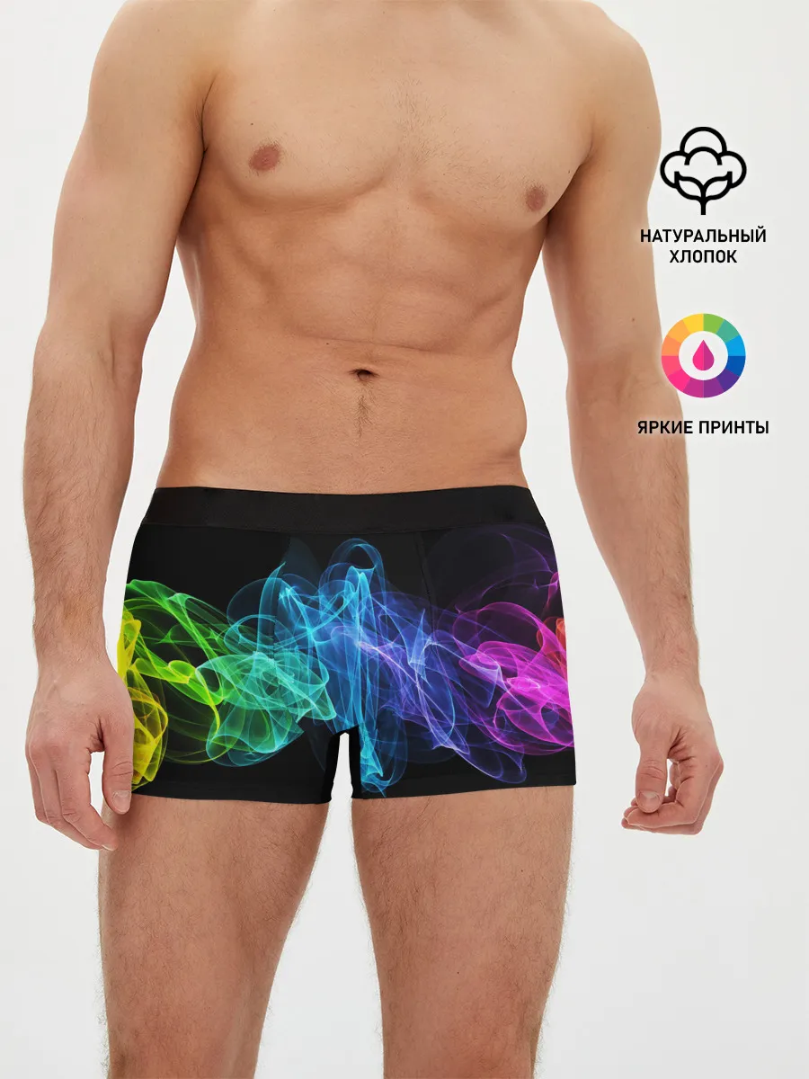 Мужские трусы боксеры / COLOR SMOKE