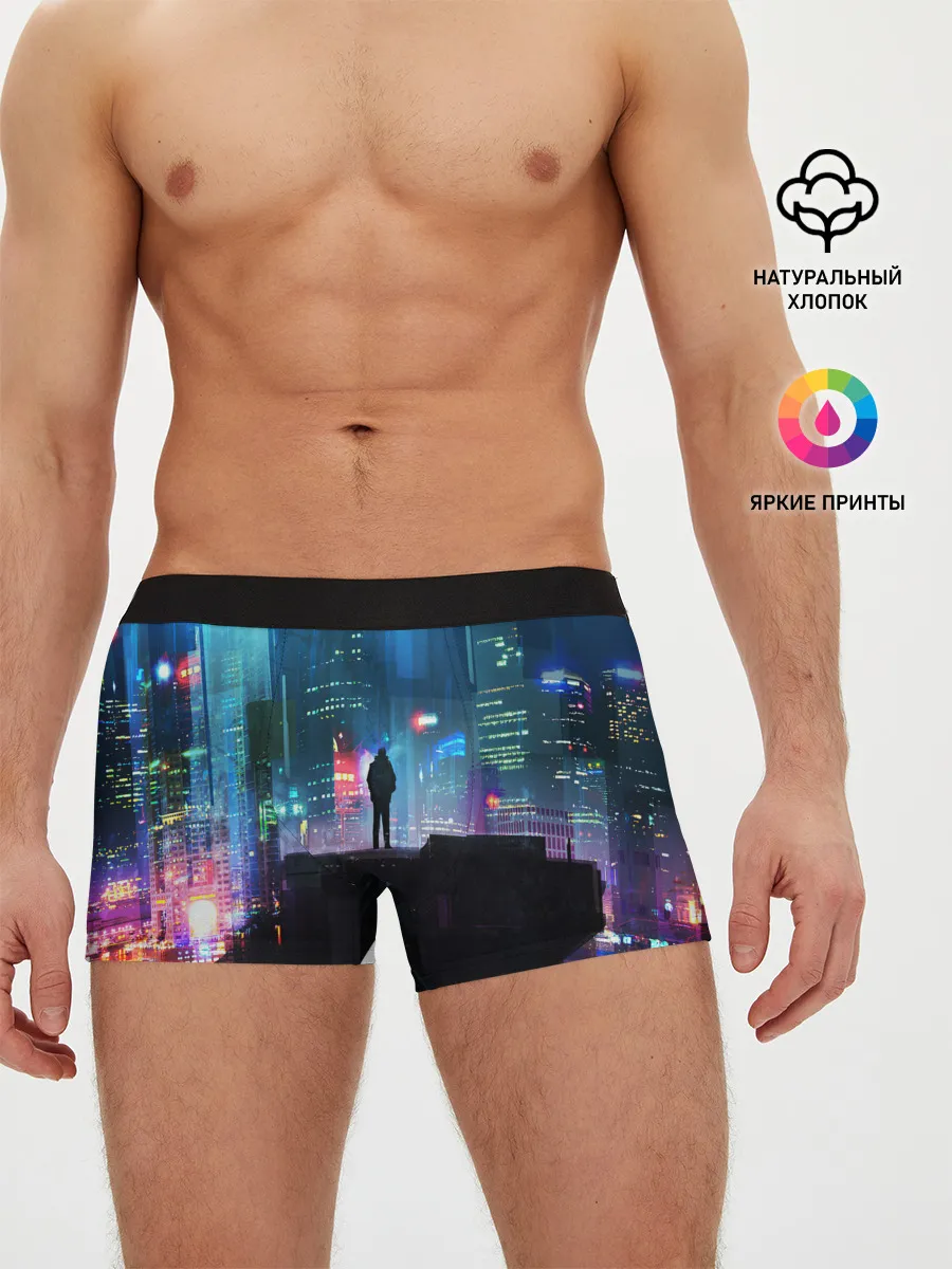 Мужские трусы боксеры / CITY NEON