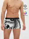 Мужские трусы боксеры / Черный медведь