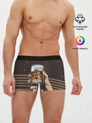 Мужские трусы боксеры / Ретро Виски