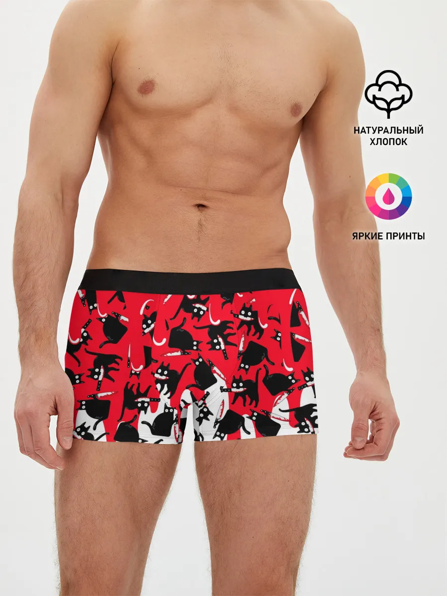 Мужские трусы боксеры / WHAT CAT