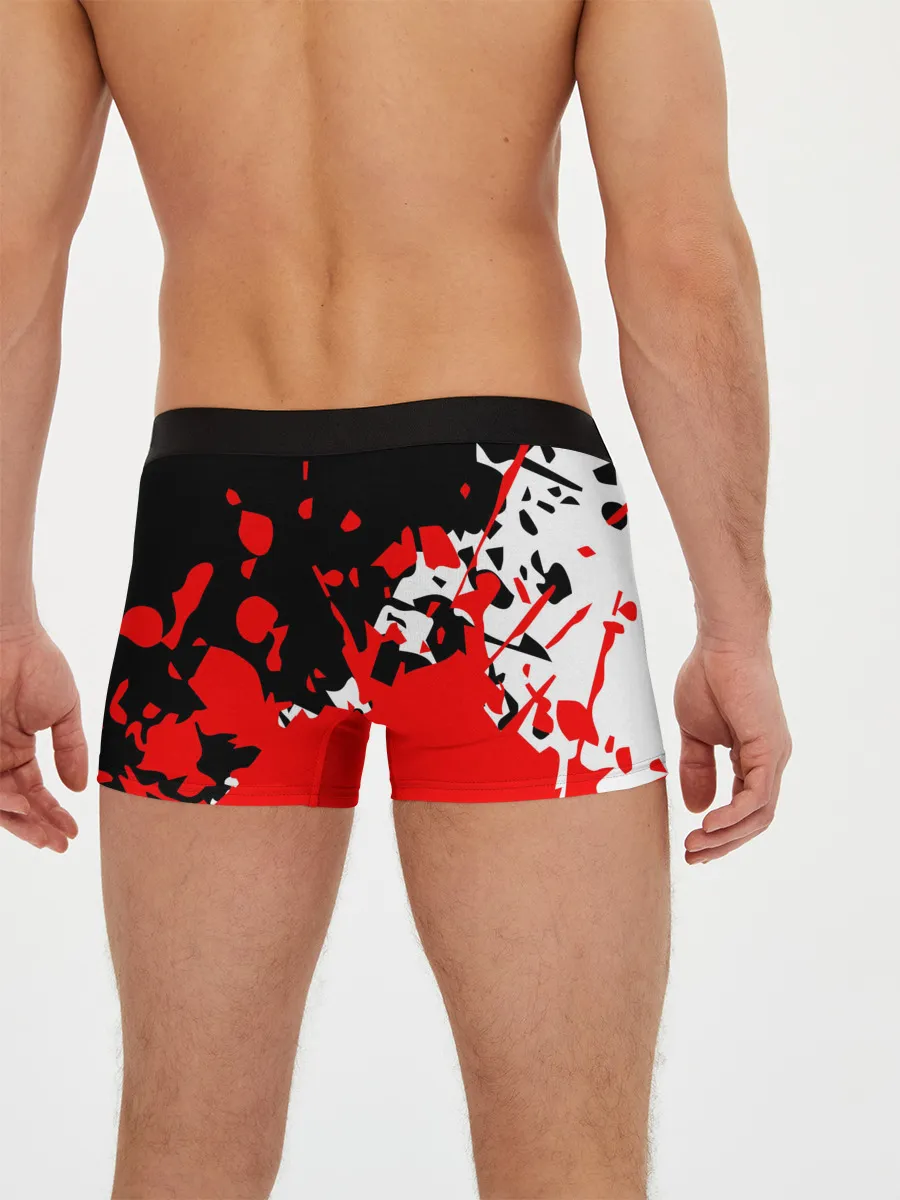 Мужские трусы боксеры / KILLA красные брызги