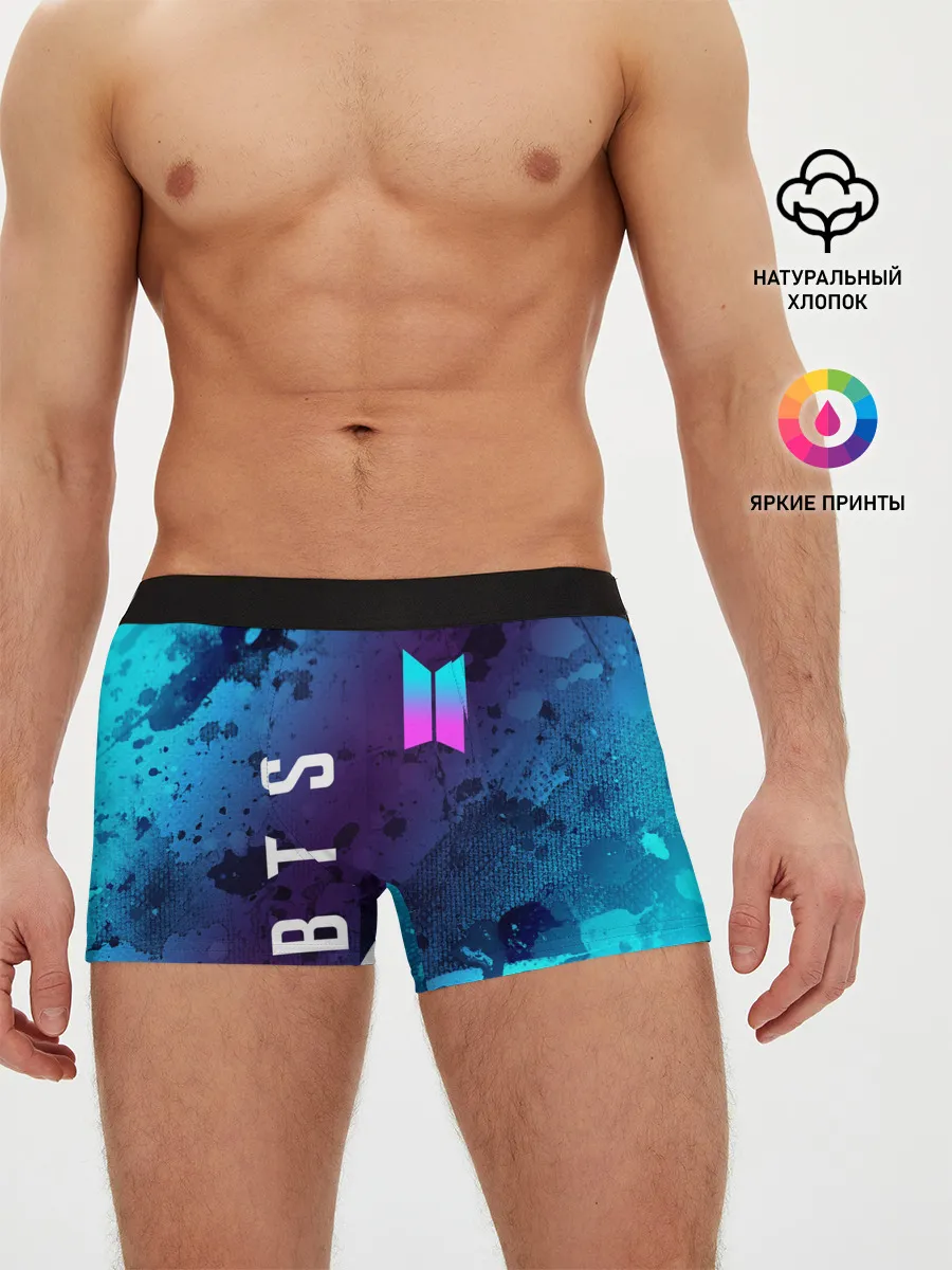 Мужские трусы боксеры / BTS / БТС