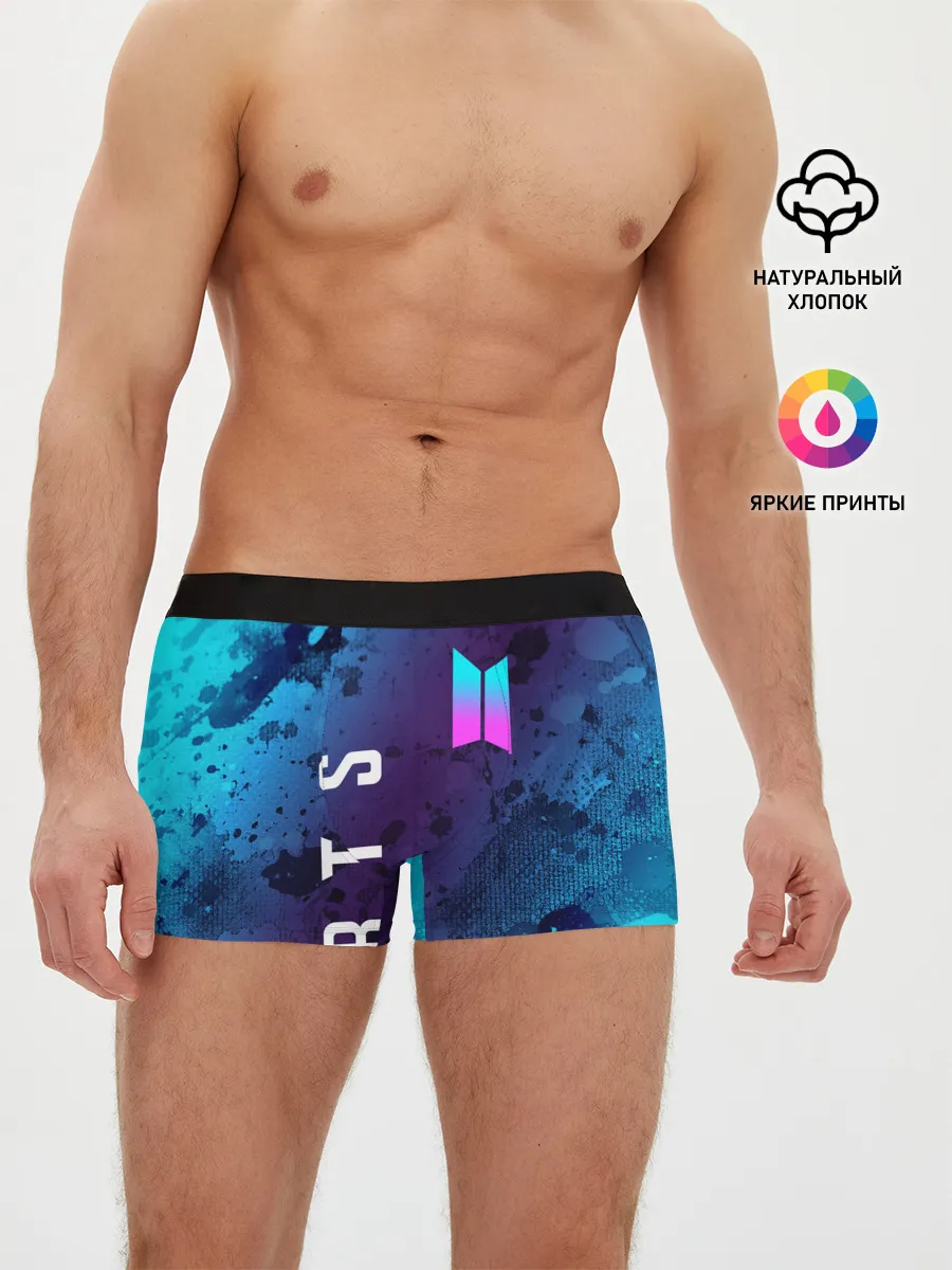 Мужские трусы боксеры / BTS / БТС