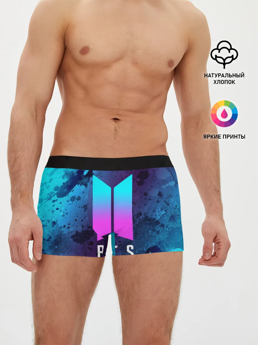 Мужские трусы боксеры / BTS / БТС