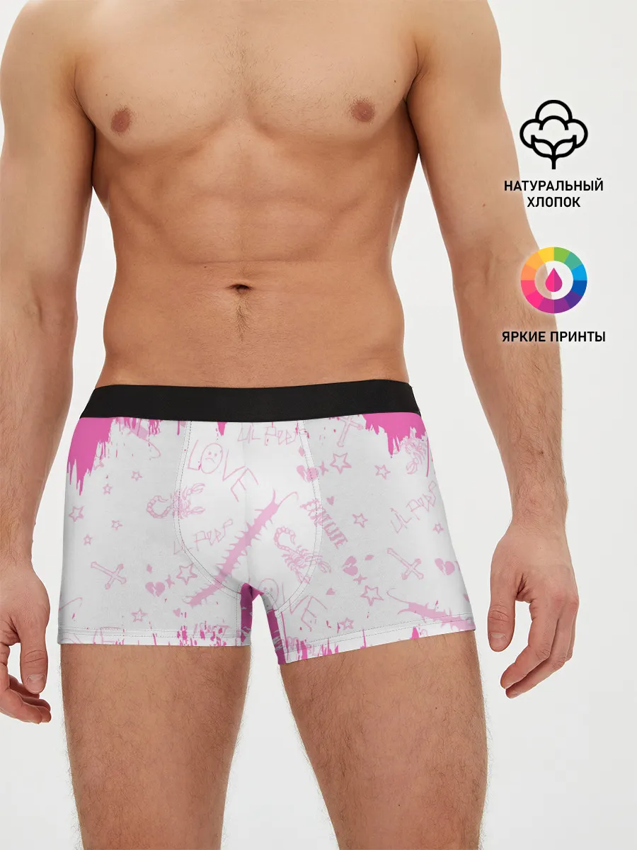 Мужские трусы боксеры / LIL PEEP / ЛИЛ ПИП