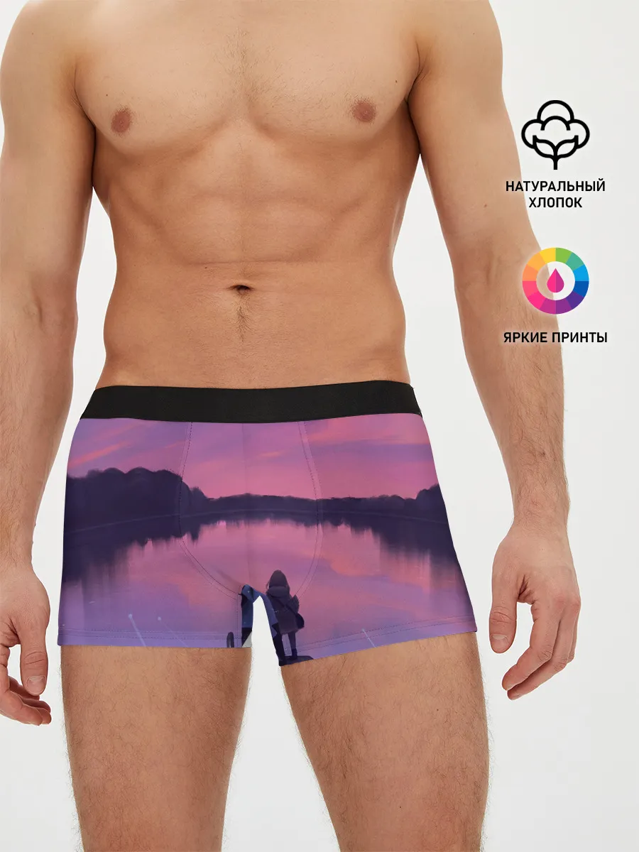 Мужские трусы боксеры / Закат Солнце