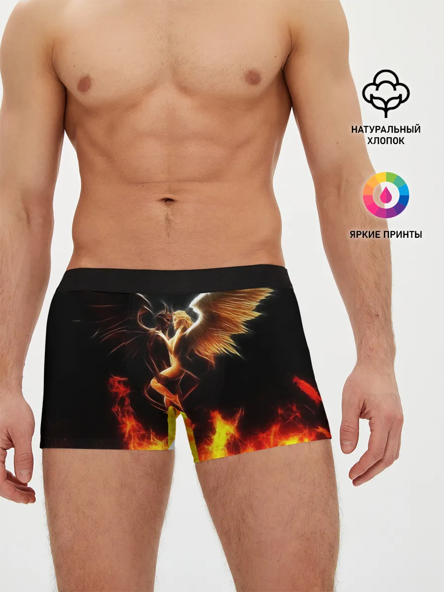 Мужские трусы боксеры / Angel and demon