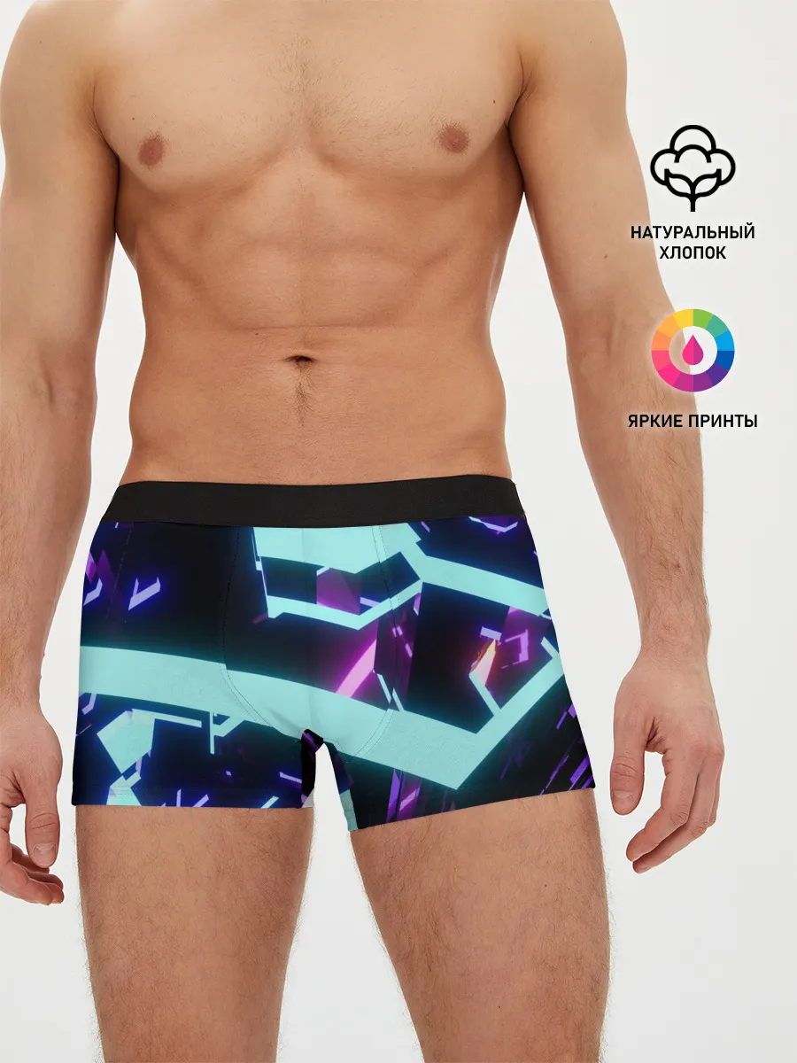 Мужские трусы боксеры / Blue Neons