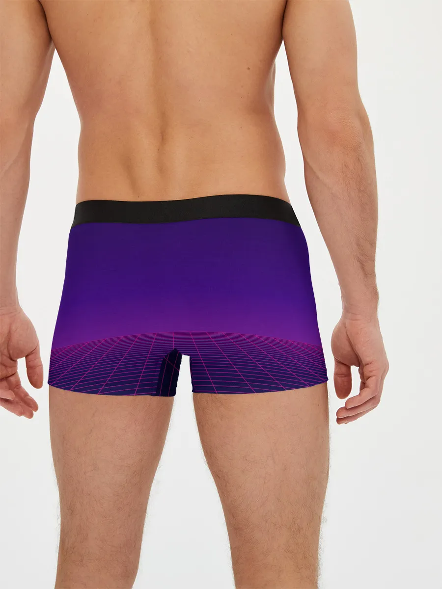 Мужские трусы боксеры / Ретро Футуризм