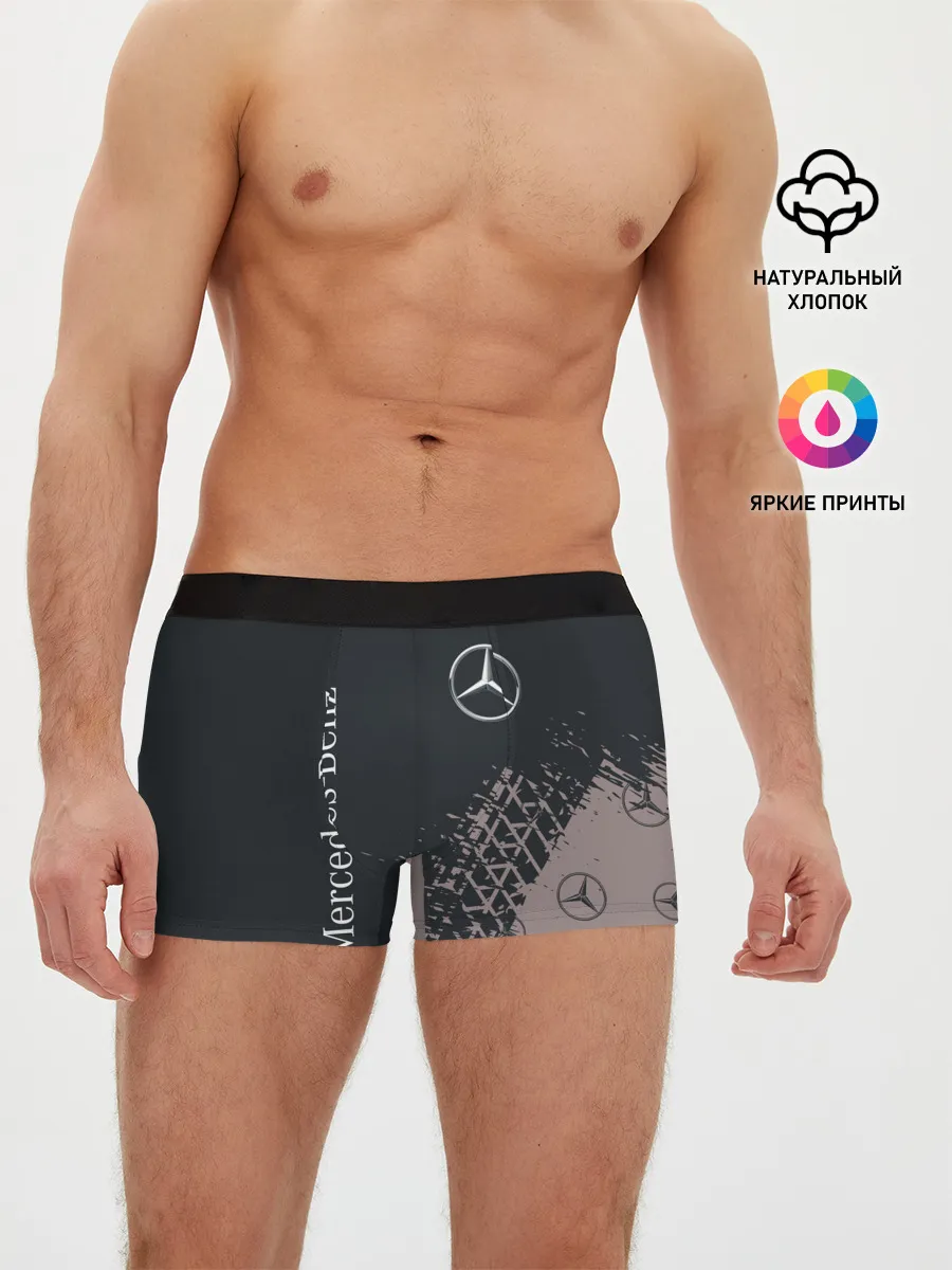 Мужские трусы боксеры / MERCEDES / МЕРСЕДЕС