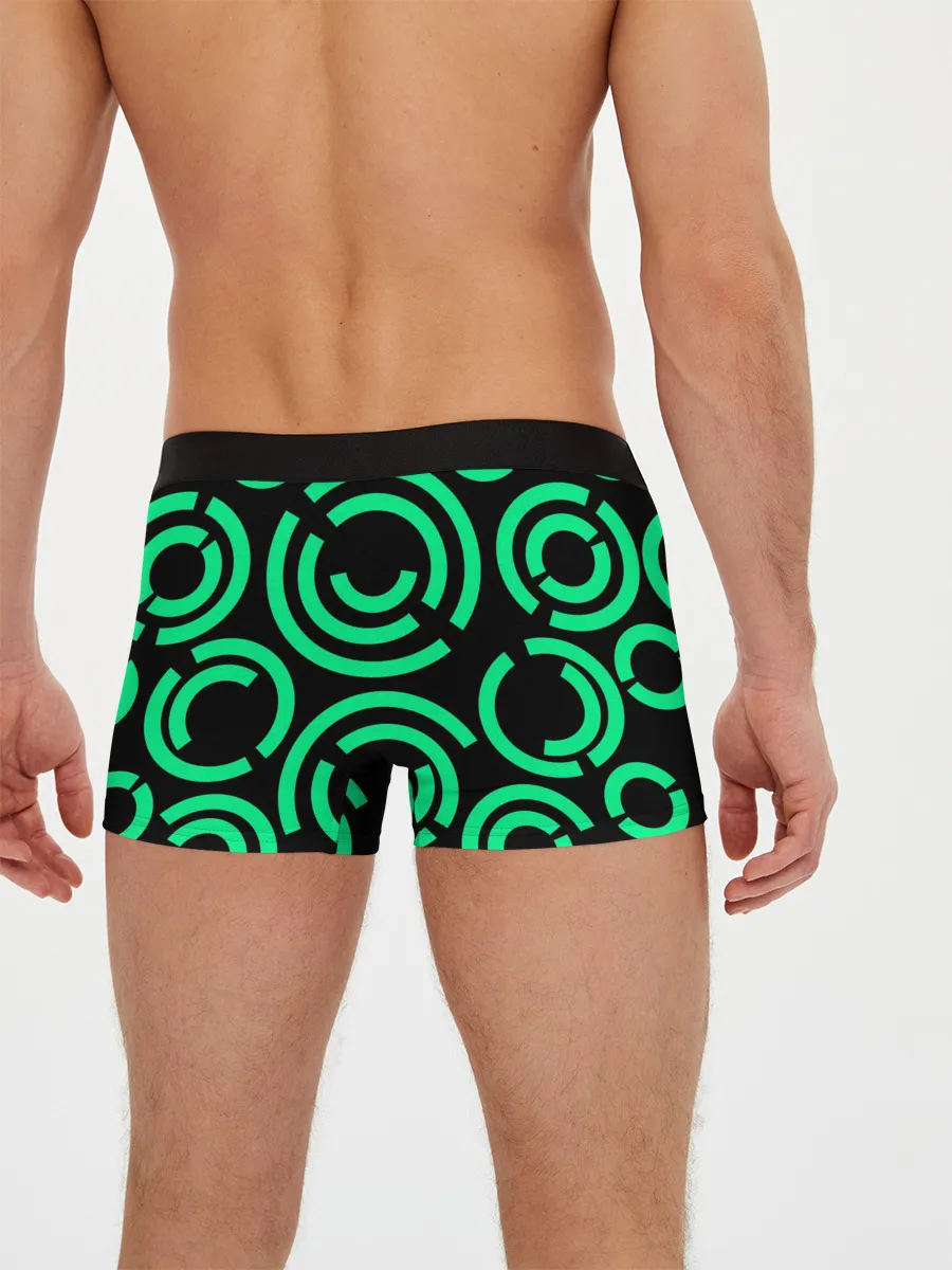 Мужские трусы боксеры / Полукруг