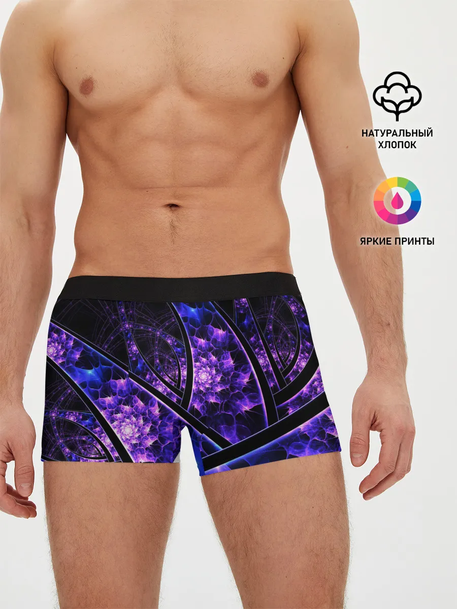 Мужские трусы боксеры / Фрактал линии