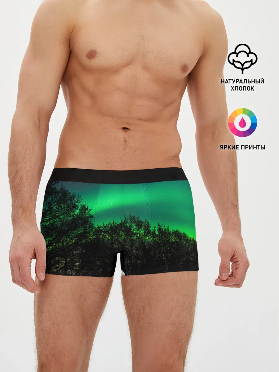 Мужские трусы боксеры / Северное сияние