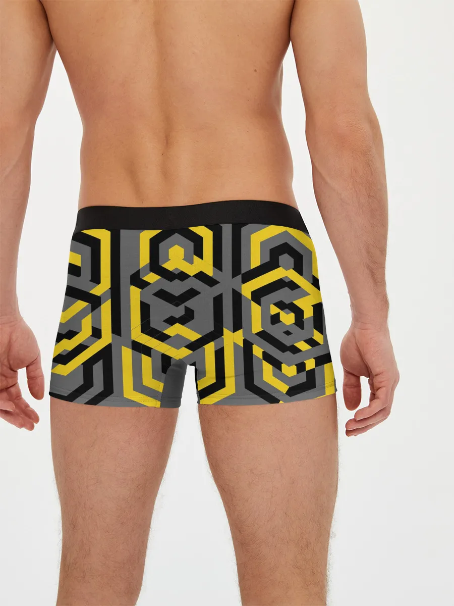 Мужские трусы боксеры / Геометрия узор