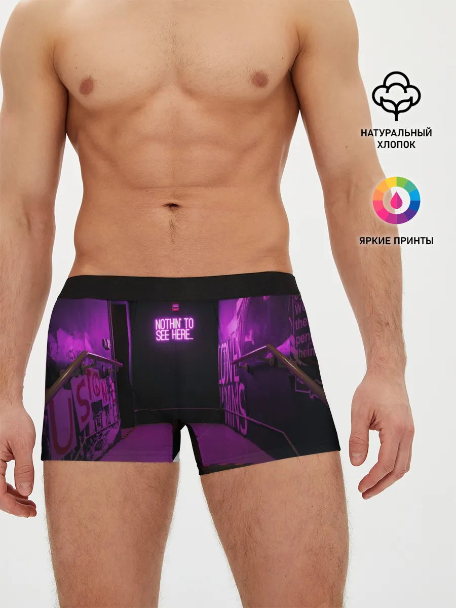 Мужские трусы боксеры / Неоновый стиль