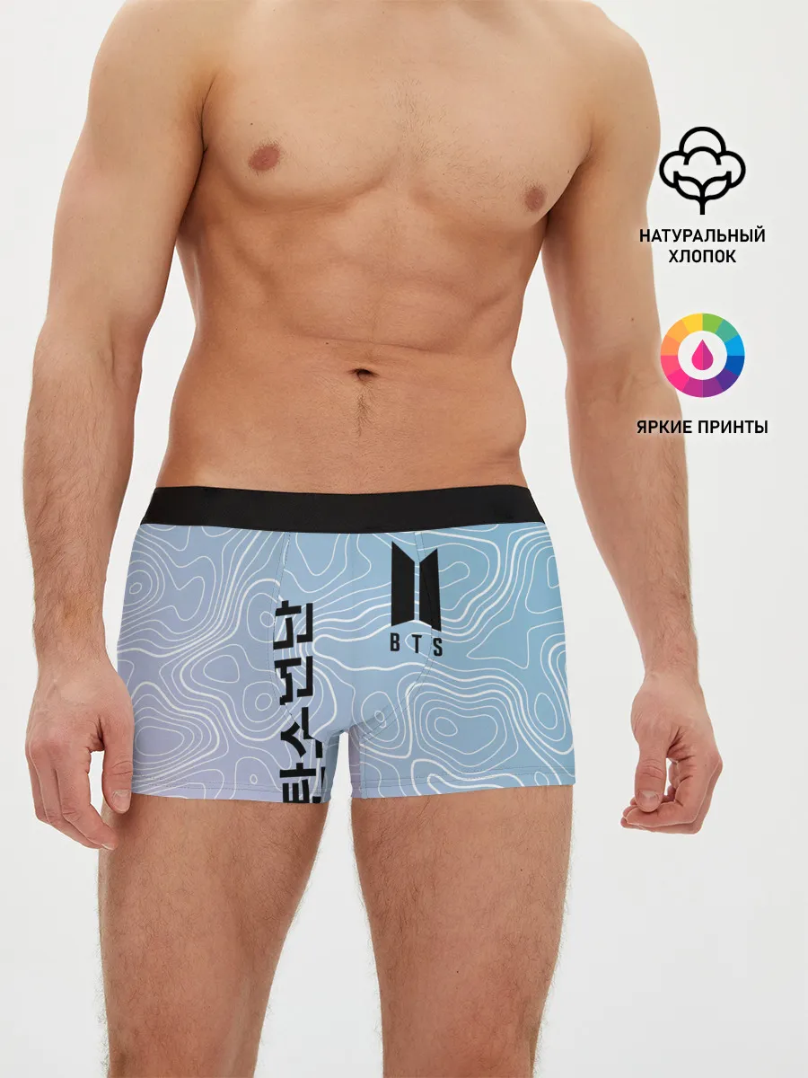 Мужские трусы боксеры / BTS / БТС.