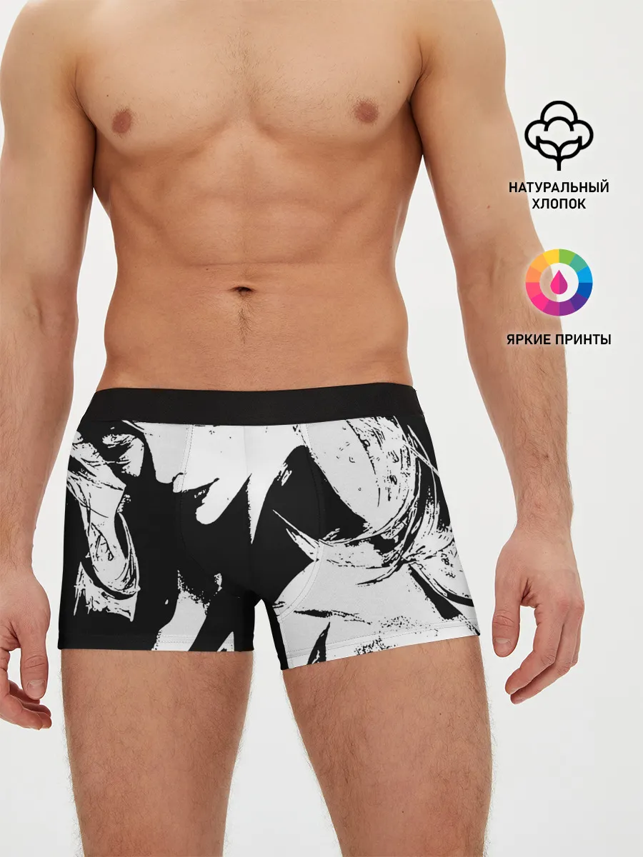 Мужские трусы боксеры / Темная космическая Люкс