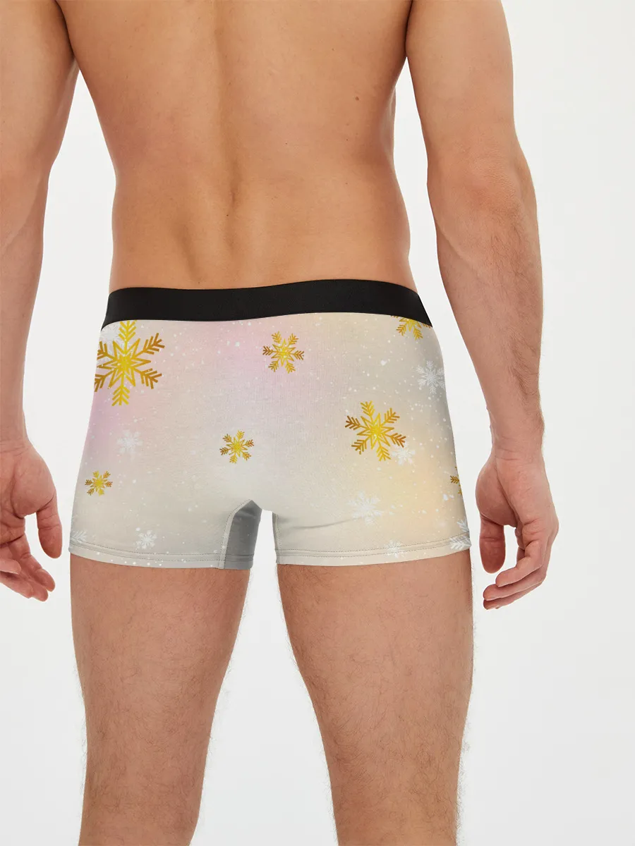 Мужские трусы боксеры / Новогодний кот