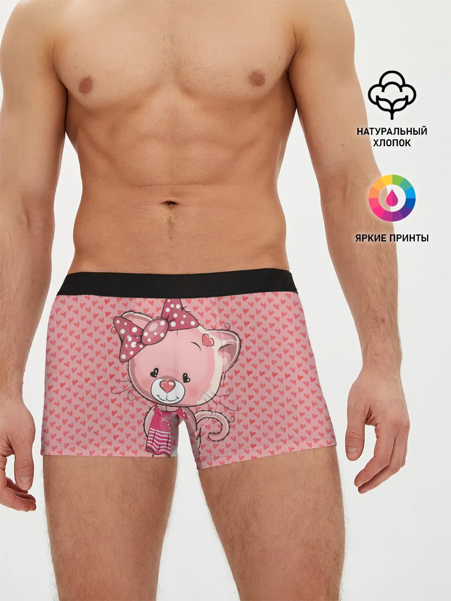 Мужские трусы боксеры / Котенок