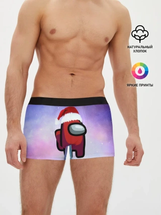 Мужские трусы боксеры / Новогодний Among us