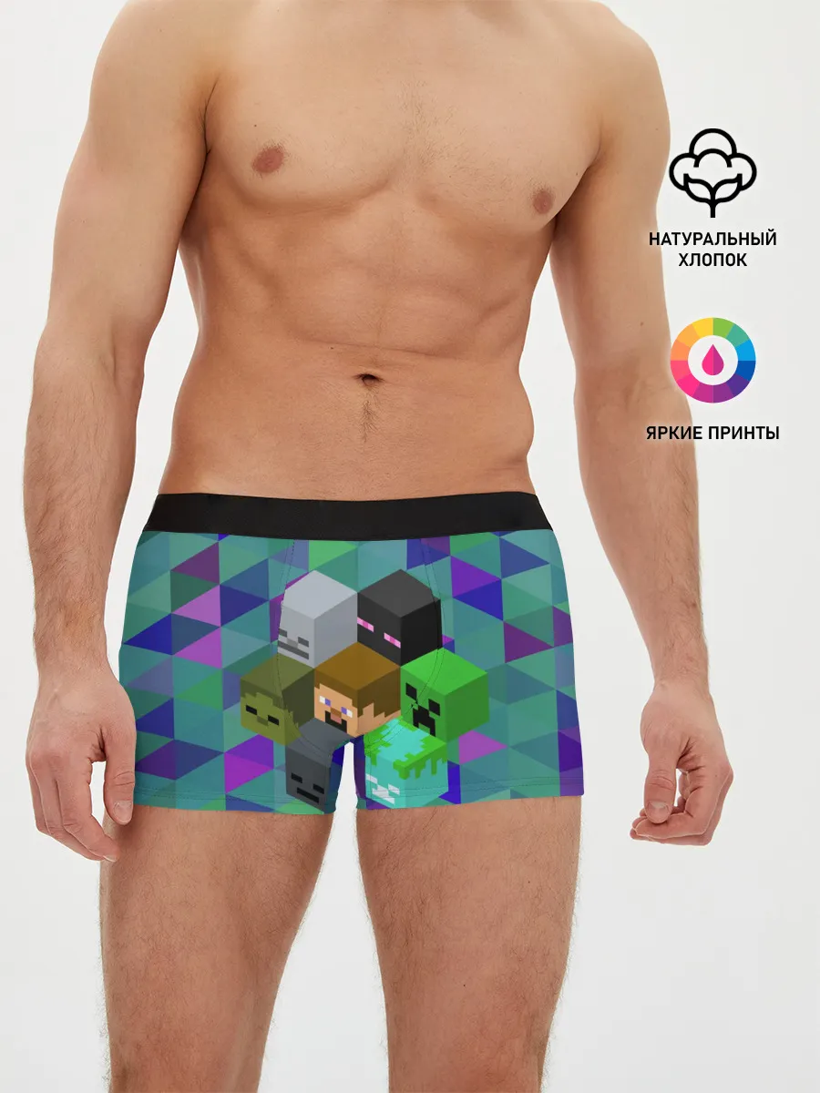 Мужские трусы боксеры / Minecraft