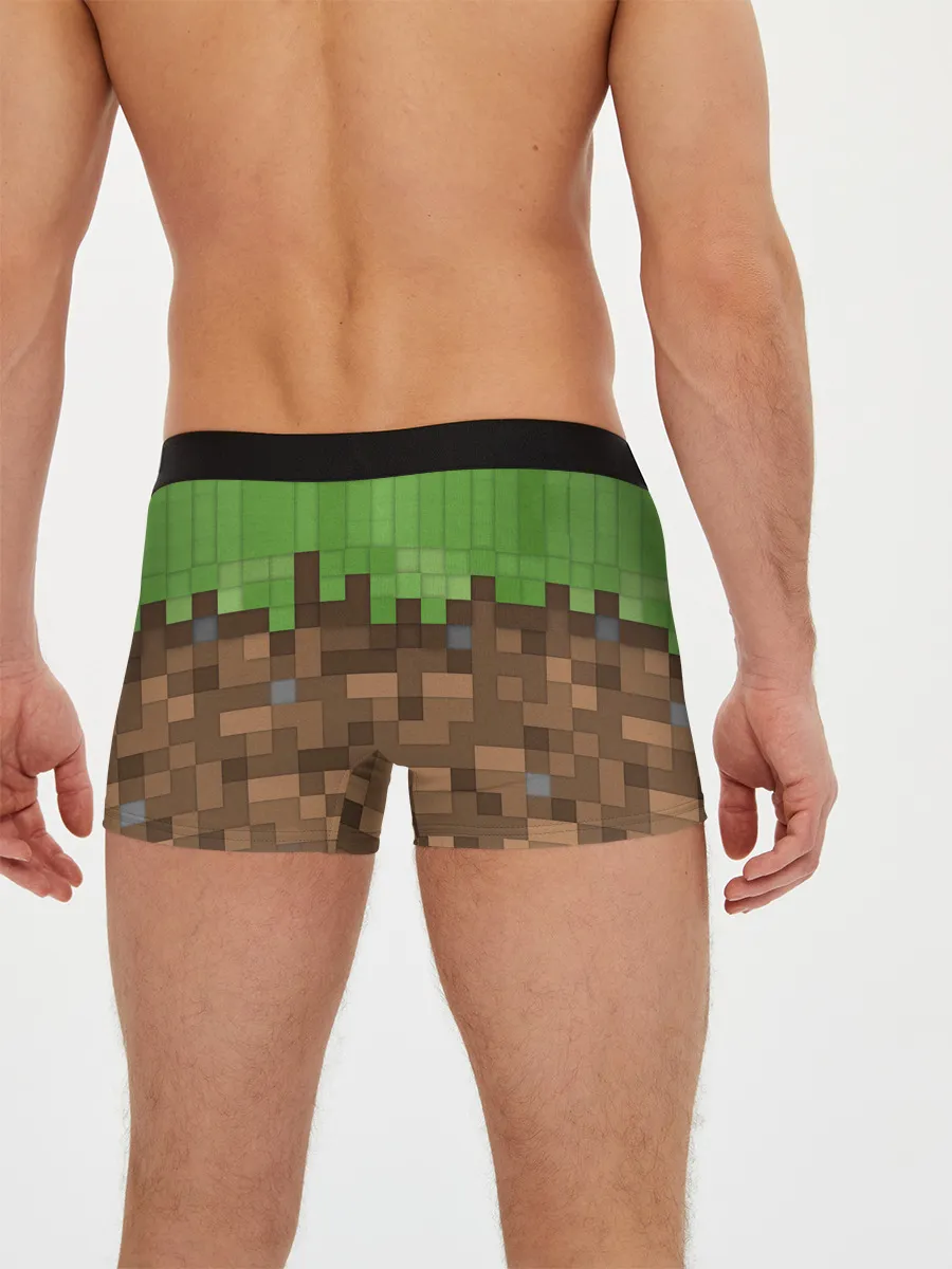 Мужские трусы боксеры / MineCraft | Крипер