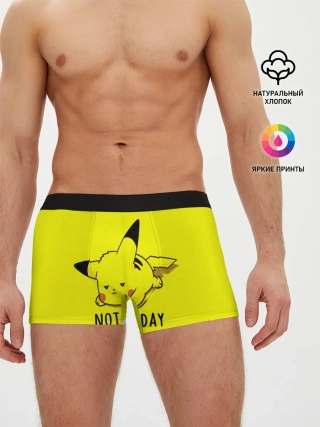 Мужские трусы боксеры / Пикачу лень