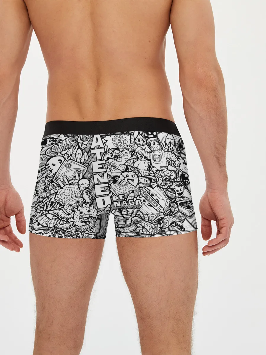 Мужские трусы боксеры / Doodle граффити