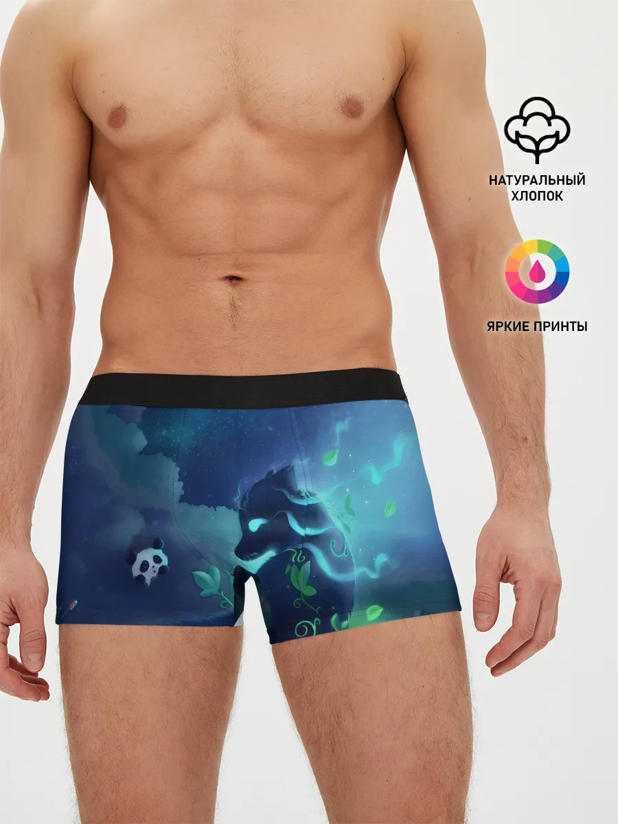 Мужские трусы боксеры / Панда и лиса