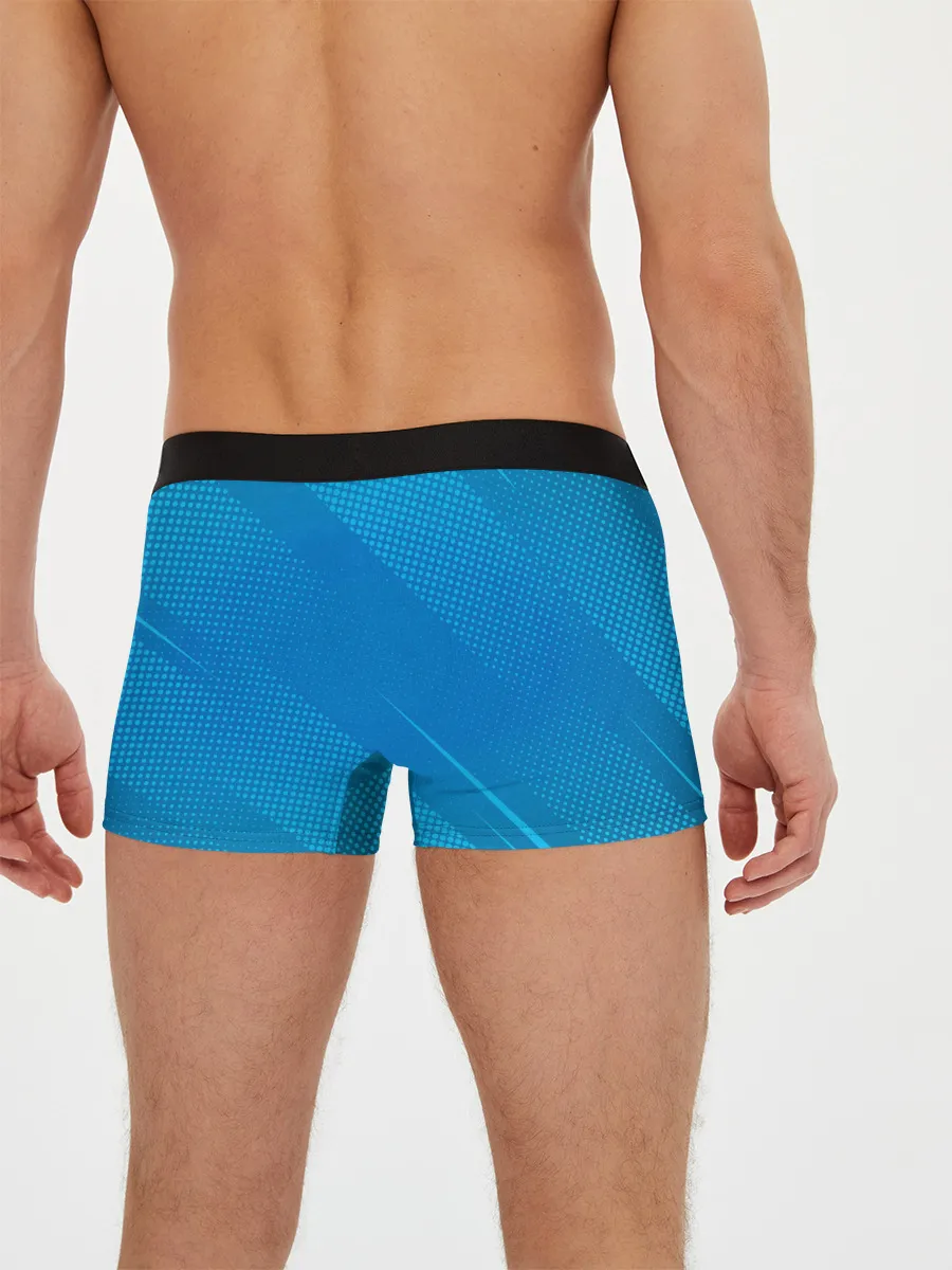 Мужские трусы боксеры / Initial D машина на голубом фоне