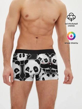 Мужские трусы боксеры / Смешные панды