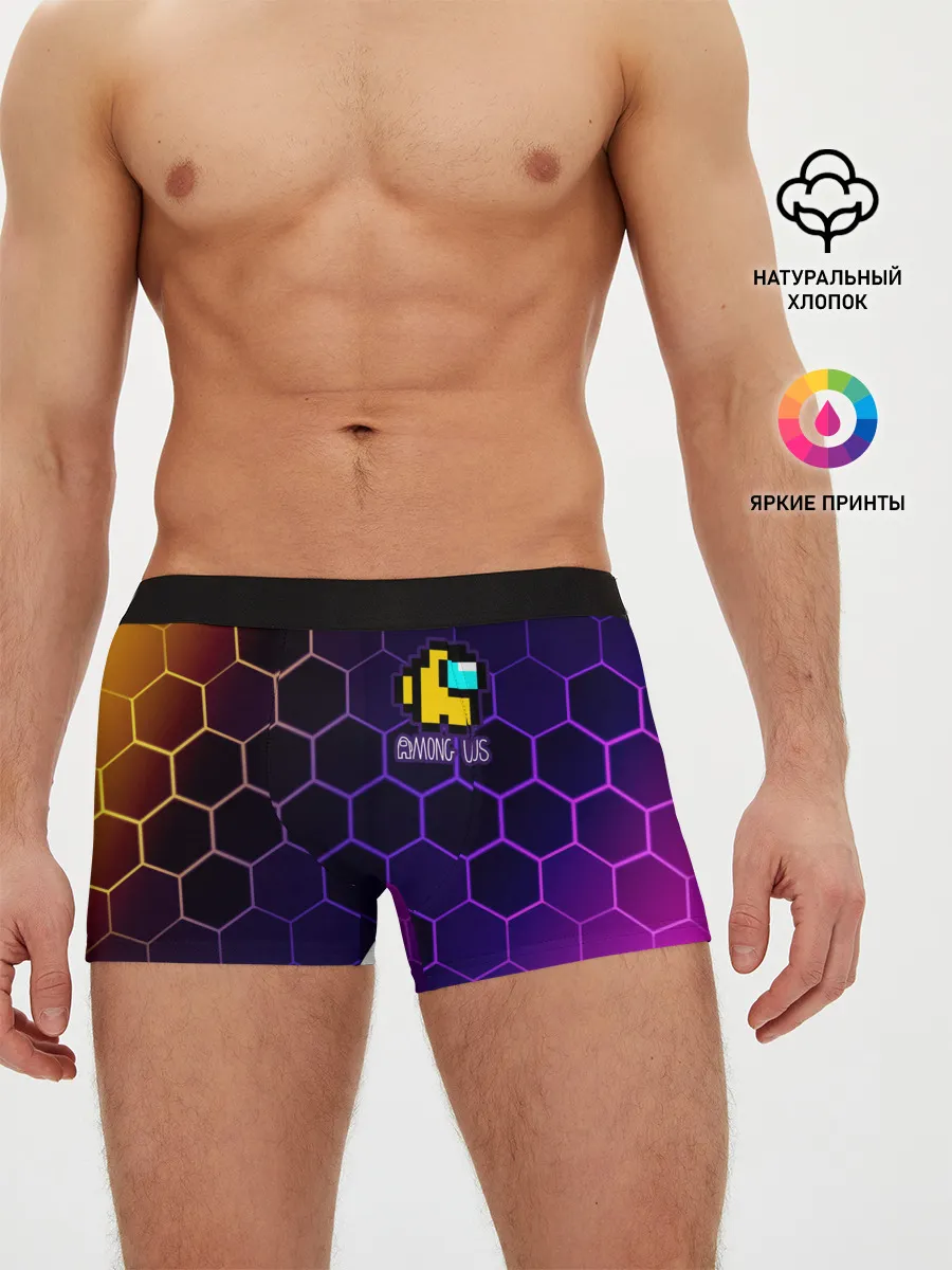 Мужские трусы боксеры / AMONG US / АМОНГ АС
