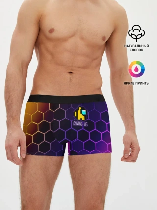 Мужские трусы боксеры / AMONG US / АМОНГ АС