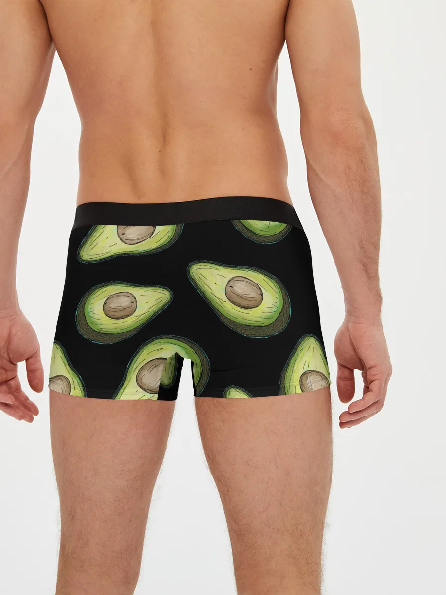 Мужские трусы боксеры / Авокадо