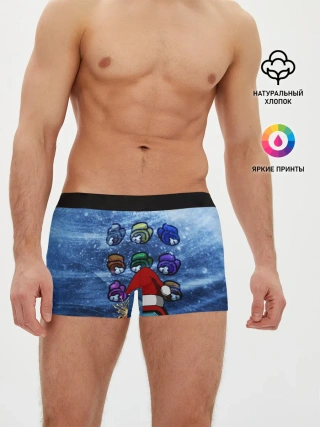 Мужские трусы боксеры / Among us Happy New Year