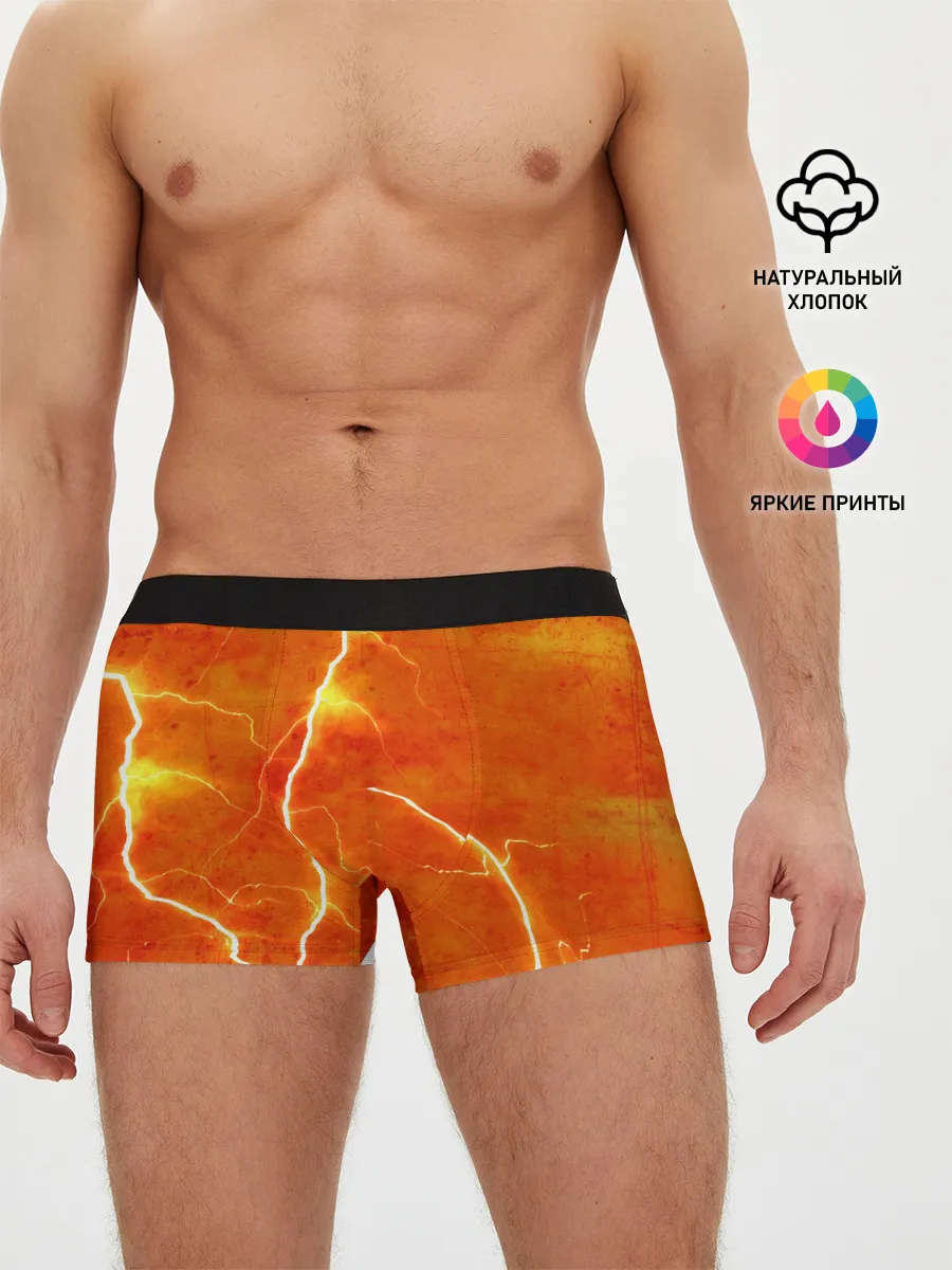 Мужские трусы боксеры / Молния