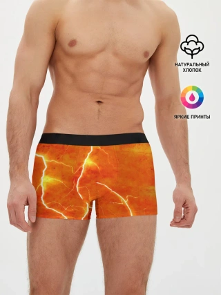Мужские трусы боксеры / Молния