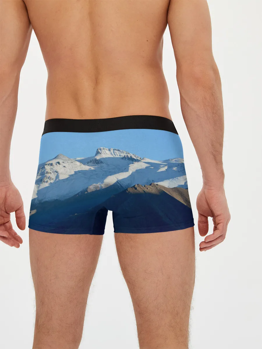 Мужские трусы боксеры / Снежные горы