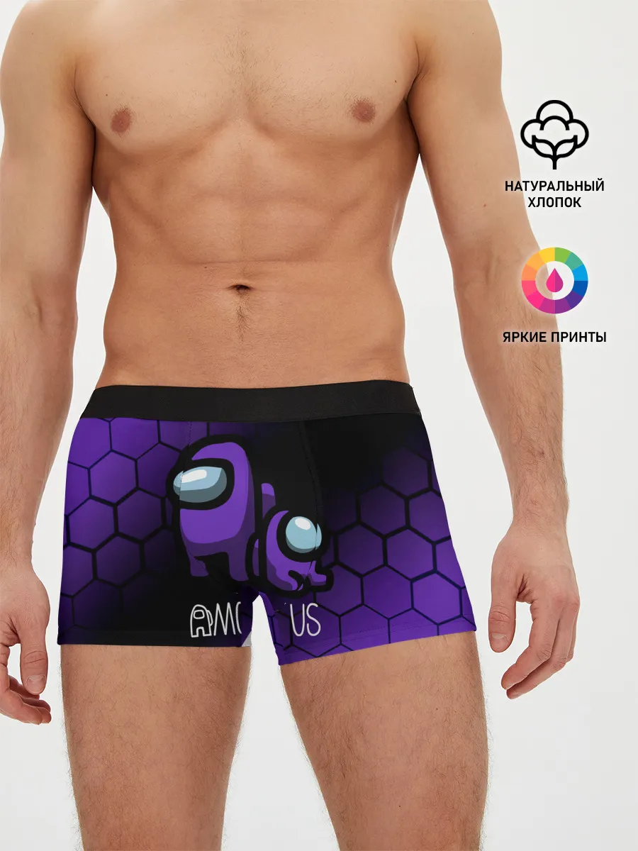 Мужские трусы боксеры / AMONG US - DARK