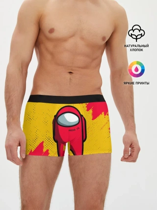 Мужские трусы боксеры / AMONG US - КРАСНЫЙ