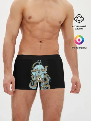 Мужские трусы боксеры / ЧЕРЕП И ЩУПАЛЬЦА
