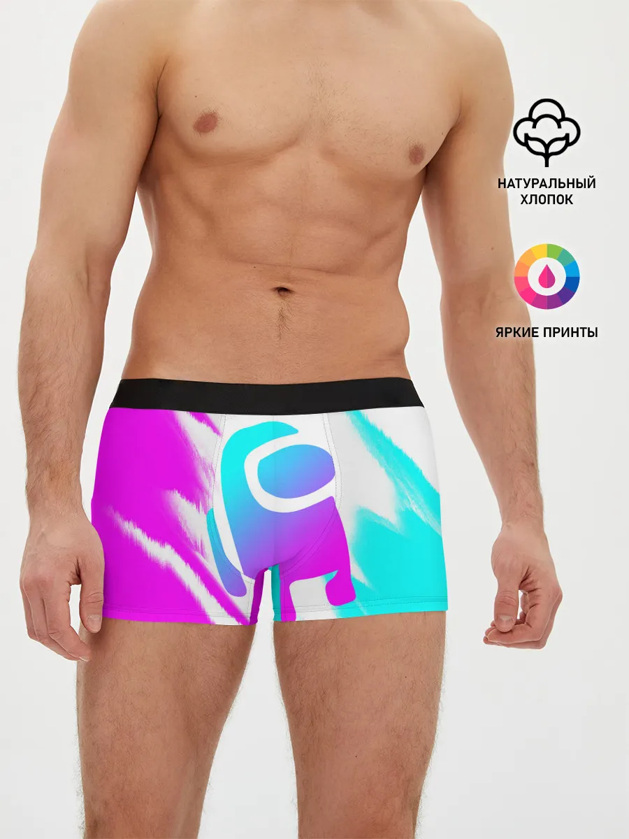 Мужские трусы боксеры / AMONG US - NEON