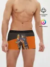Мужские трусы боксеры / Karasuno оранжевая полоса